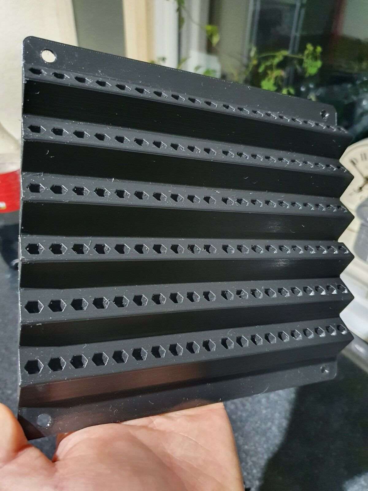 120 HOLES SCREWDRIVER BIT HOLDER HEX SHANK 6.35mm 1/4" WALL MOUNT