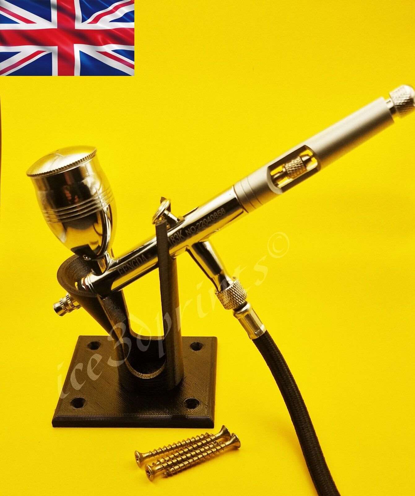 Airbrush Holder - Stand. Securely Holds Air brush Universal