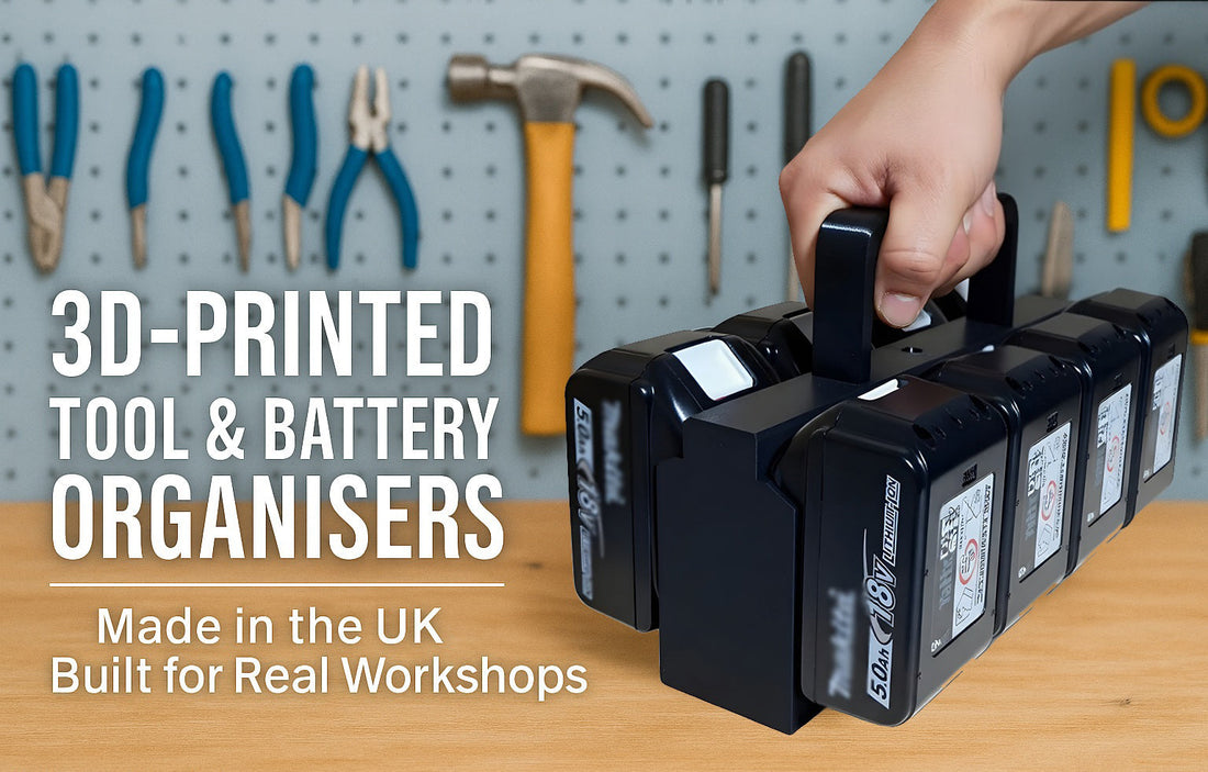 Transform Your Workshop with 3D-Printed Tool & Battery Organisers | Ice3DPrints.co.uk