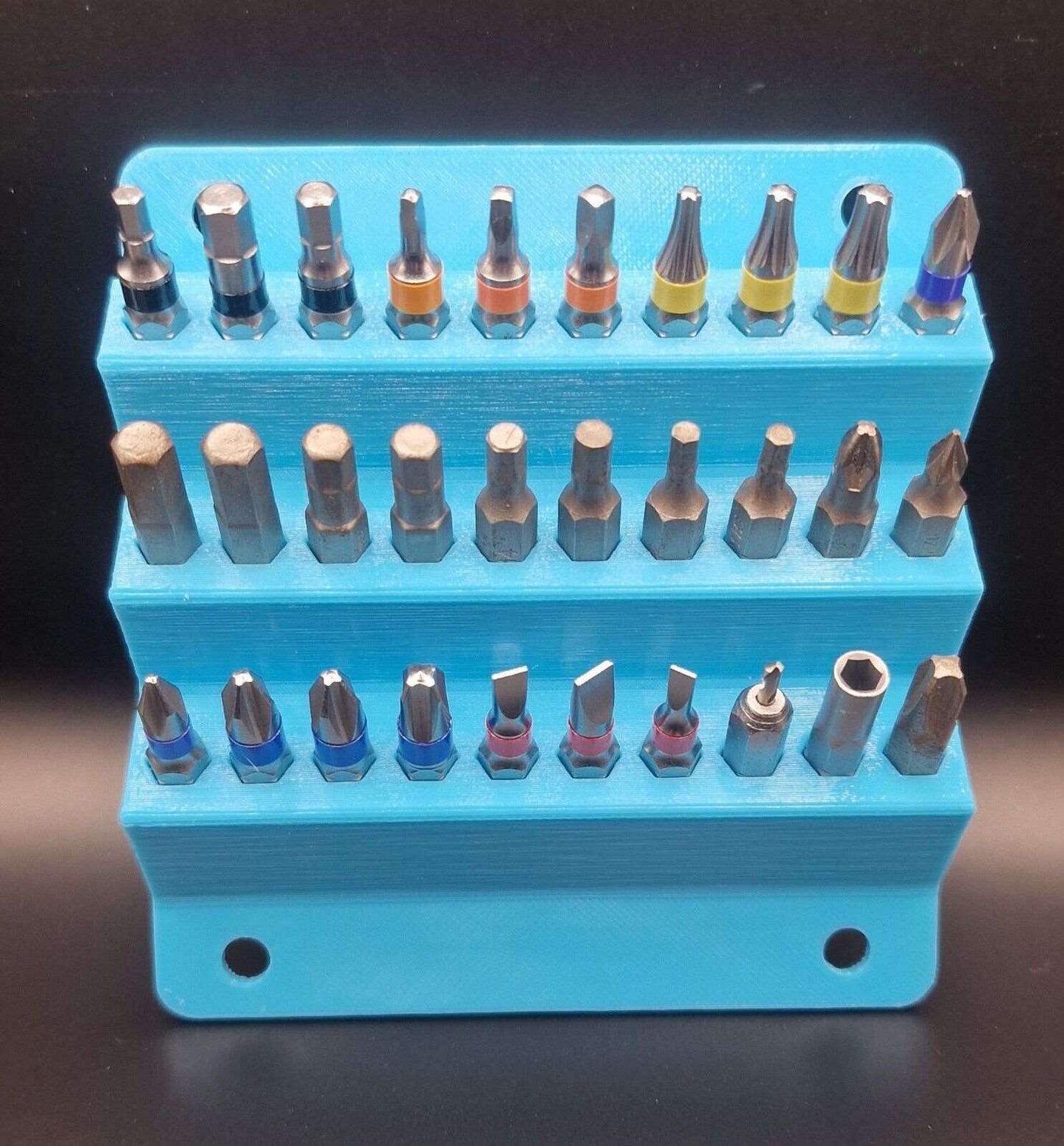 Screwdriver Bit Holder HEX SHANK WALL MOUNT