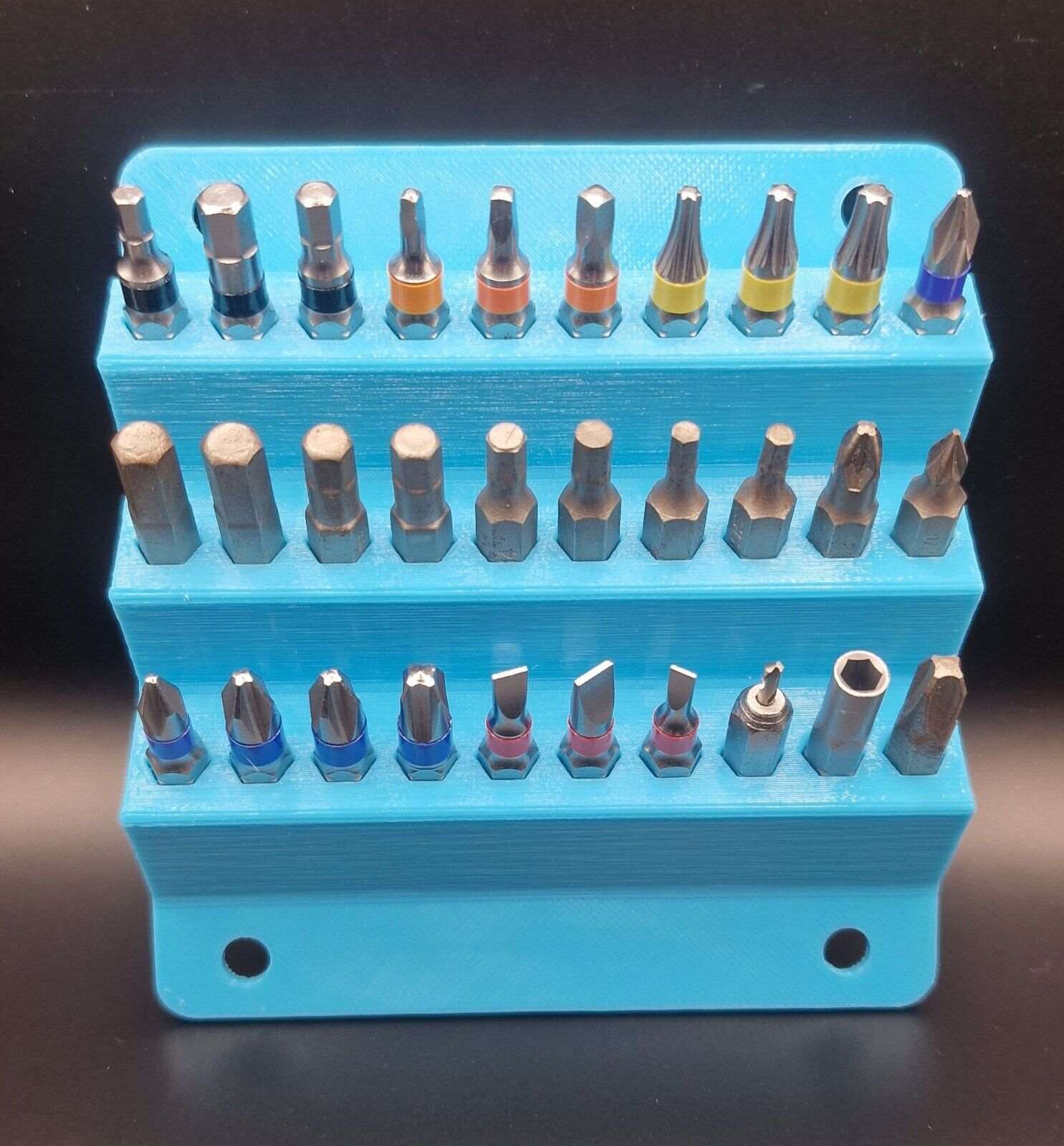 Screwdriver Bit Holder HEX SHANK WALL MOUNT